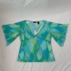 Cute Mesh Y2K Top